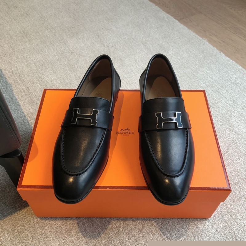 H**mes leather shoes